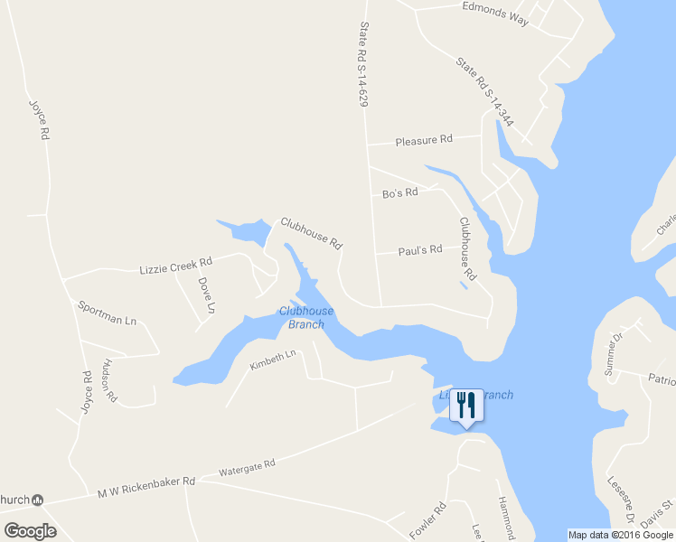 map of restaurants, bars, coffee shops, grocery stores, and more near 2220 State Road S-14-629 in Summerton