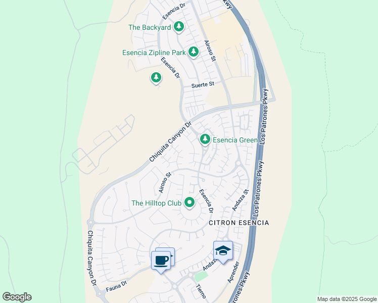 map of restaurants, bars, coffee shops, grocery stores, and more near 53 Promesa Avenue in Ladera Ranch