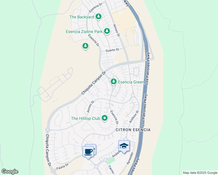 map of restaurants, bars, coffee shops, grocery stores, and more near 52 Promesa Avenue in Ladera Ranch