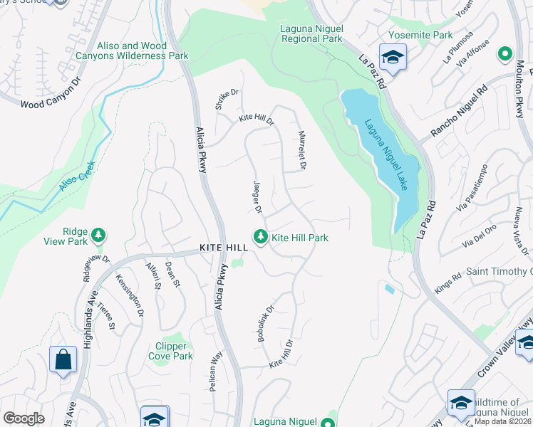 map of restaurants, bars, coffee shops, grocery stores, and more near 28862 Jaeger Drive in Laguna Niguel