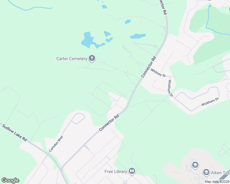 map of restaurants, bars, coffee shops, grocery stores, and more near 305 Connector Road in Graniteville