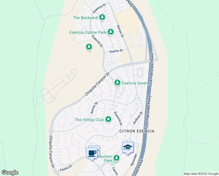 map of restaurants, bars, coffee shops, grocery stores, and more near 63 Promesa Avenue in Ladera Ranch