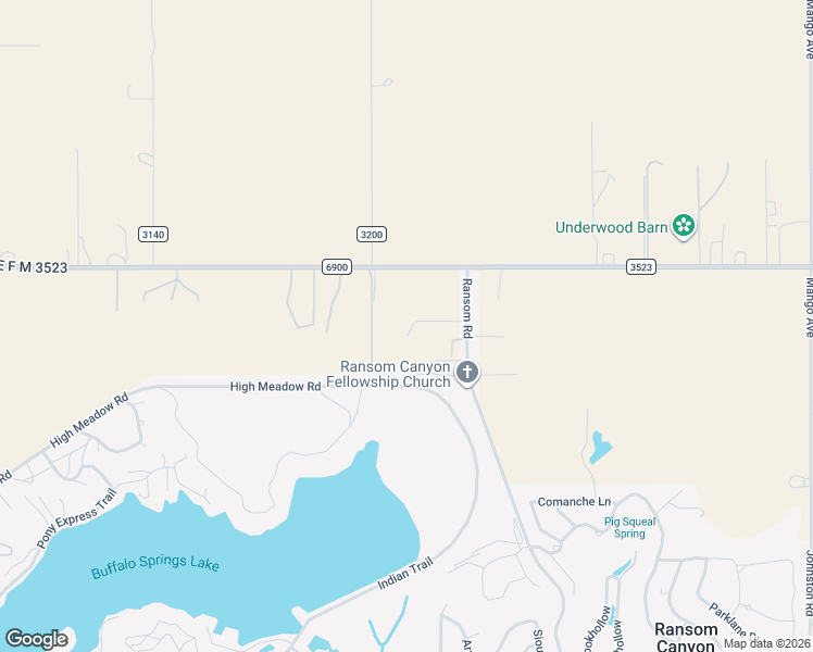 map of restaurants, bars, coffee shops, grocery stores, and more near 5114 Ransom Road in Ransom Canyon