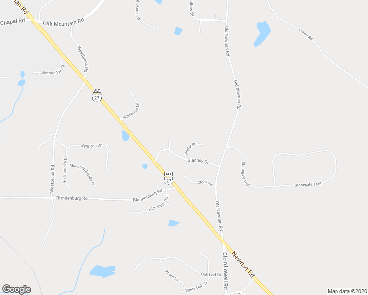 map of restaurants, bars, coffee shops, grocery stores, and more near 28 Poplar Street in Carrollton