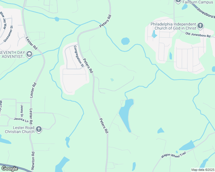map of restaurants, bars, coffee shops, grocery stores, and more near 7778 Rock Rose Lane in Fairburn