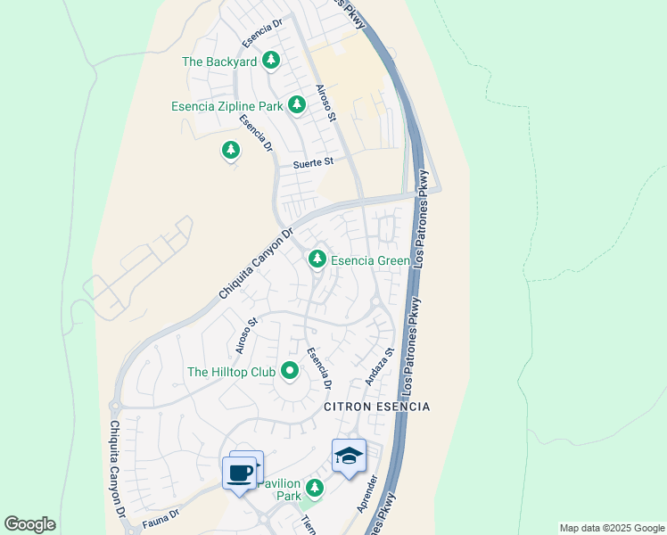 map of restaurants, bars, coffee shops, grocery stores, and more near 15 Vasto Street in Mission Viejo
