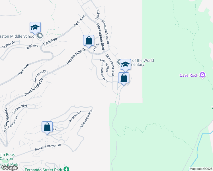 map of restaurants, bars, coffee shops, grocery stores, and more near 2828 Bernard Court in Laguna Beach