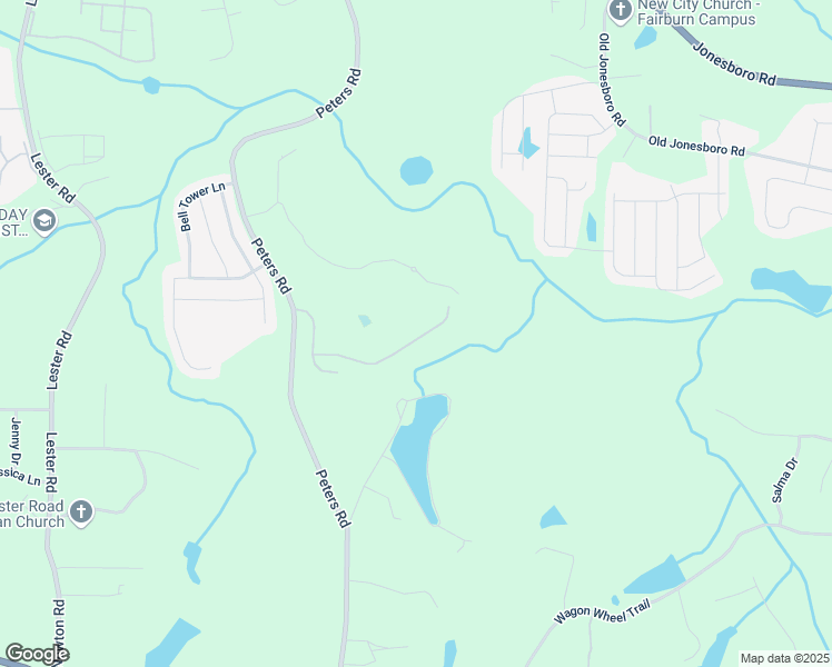 map of restaurants, bars, coffee shops, grocery stores, and more near 7848 Rock Rose Lane in Fairburn