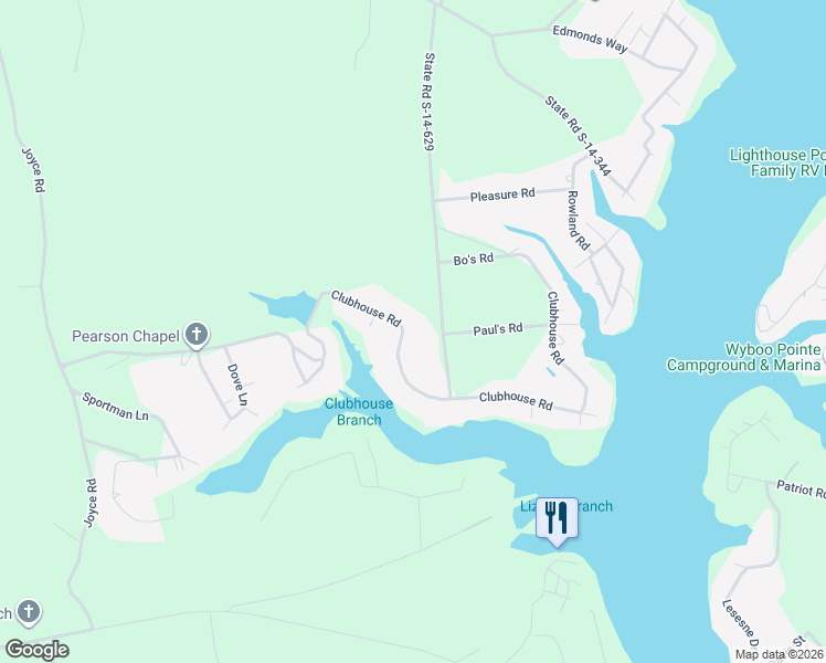 map of restaurants, bars, coffee shops, grocery stores, and more near 1231 Community Drive in Summerton