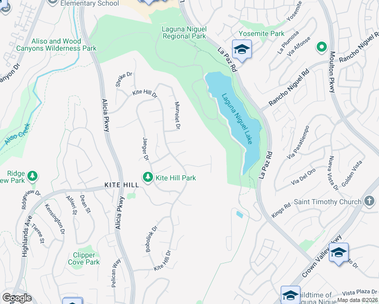 map of restaurants, bars, coffee shops, grocery stores, and more near 24101 Nuthatch Lane in Laguna Niguel