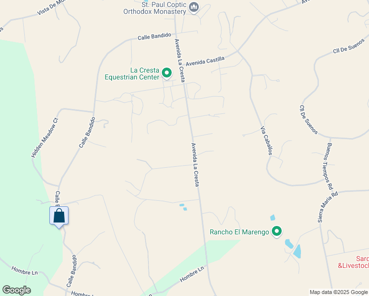 map of restaurants, bars, coffee shops, grocery stores, and more near 39455 Avenida La Cresta in Murrieta