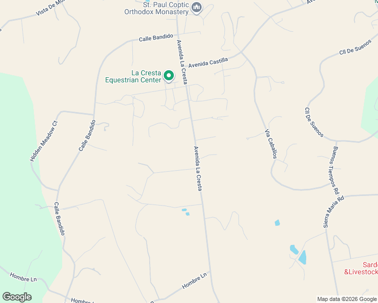 map of restaurants, bars, coffee shops, grocery stores, and more near 39455 Avenida La Cresta in Murrieta