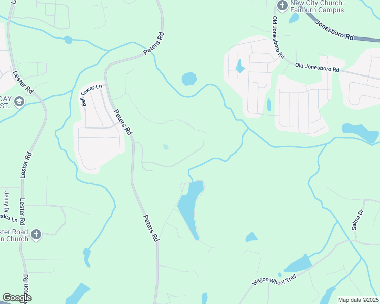 map of restaurants, bars, coffee shops, grocery stores, and more near 7850 Rock Rose Lane in Fairburn