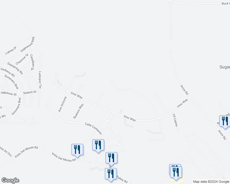 map of restaurants, bars, coffee shops, grocery stores, and more near 39547 Calle Cabernet in Temecula