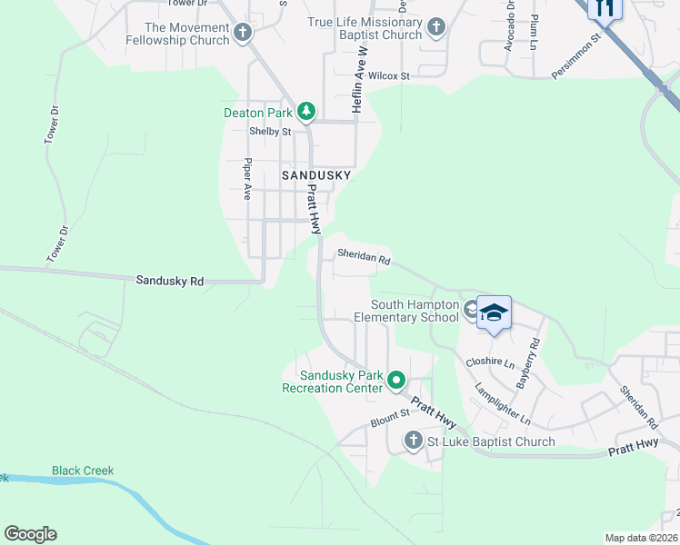 map of restaurants, bars, coffee shops, grocery stores, and more near 644 Sheridan Place in Birmingham