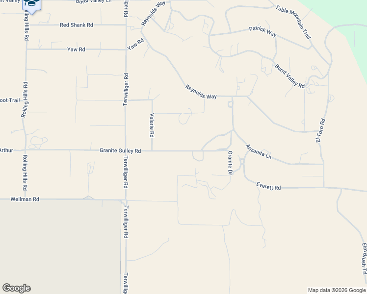 map of restaurants, bars, coffee shops, grocery stores, and more near 59270 Granite Gulley Road in Anza