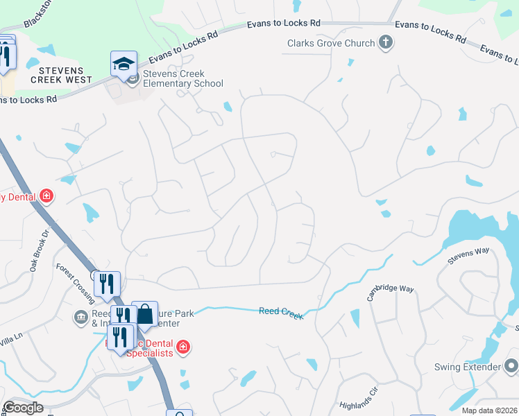 map of restaurants, bars, coffee shops, grocery stores, and more near 578 Medinah Drive in Martinez