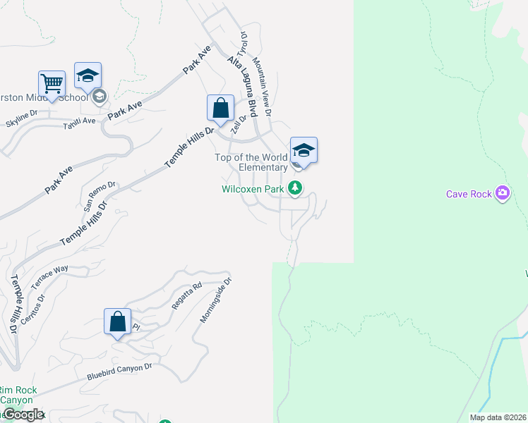 map of restaurants, bars, coffee shops, grocery stores, and more near 2813 Chateau Way in Laguna Beach
