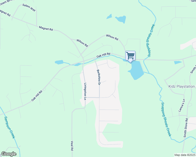 map of restaurants, bars, coffee shops, grocery stores, and more near 90 Berkshire Drive in Covington