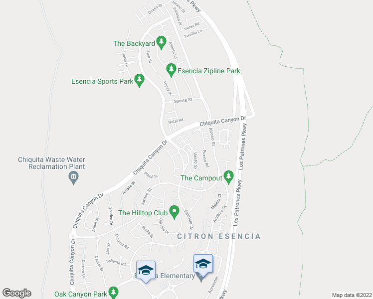 map of restaurants, bars, coffee shops, grocery stores, and more near 15 Vasto Street in Mission Viejo