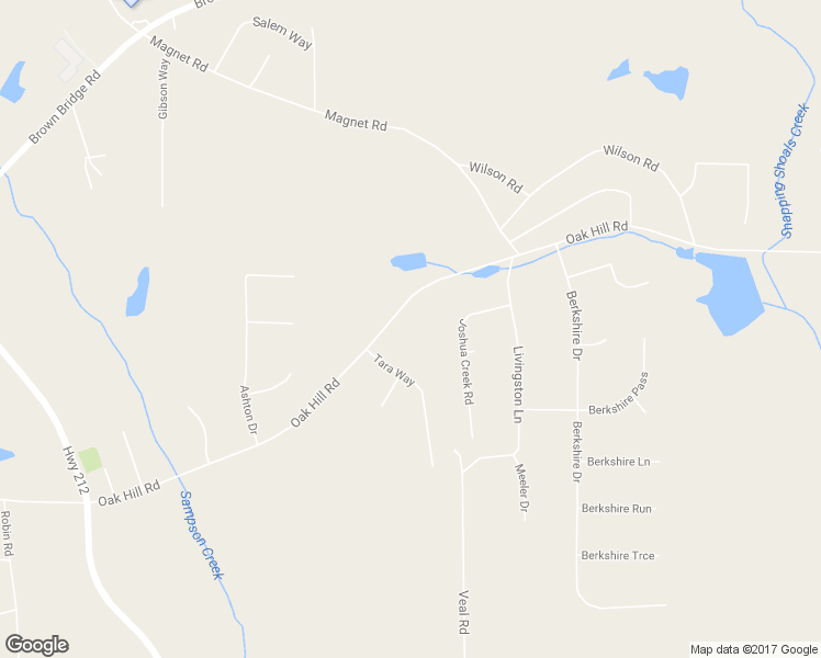 map of restaurants, bars, coffee shops, grocery stores, and more near 1699 Oak Hill Road in Covington
