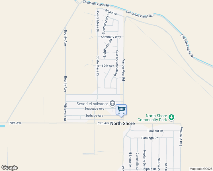 map of restaurants, bars, coffee shops, grocery stores, and more near 98830 La Casa Way in Mecca