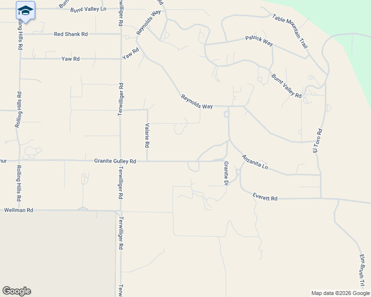map of restaurants, bars, coffee shops, grocery stores, and more near 59270 Granite Gulley Road in Anza