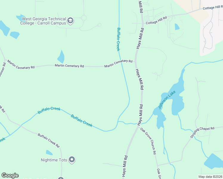map of restaurants, bars, coffee shops, grocery stores, and more near 104 Martin Cemetary Road in Carrollton