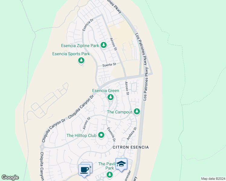 map of restaurants, bars, coffee shops, grocery stores, and more near 2 Vasto Street in Mission Viejo