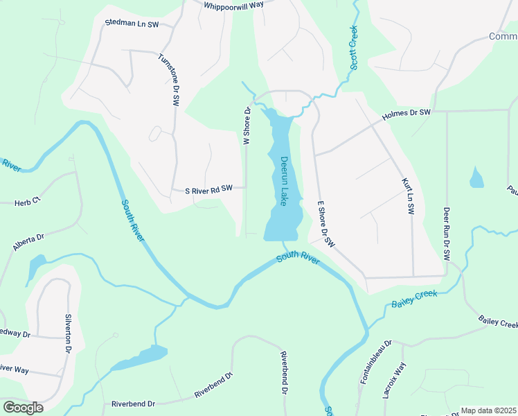 map of restaurants, bars, coffee shops, grocery stores, and more near 5230 West Shore Drive Southwest in Conyers