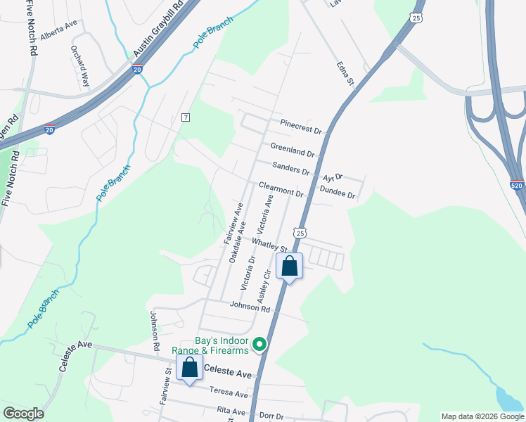 map of restaurants, bars, coffee shops, grocery stores, and more near 632 Victoria Avenue in Belvedere