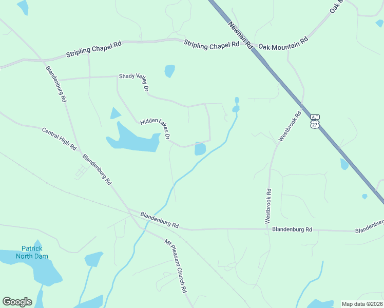 map of restaurants, bars, coffee shops, grocery stores, and more near 287 Hidden Lakes Drive in Carrollton