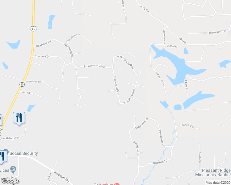 map of restaurants, bars, coffee shops, grocery stores, and more near 27 Thorngrove Cove in Columbus