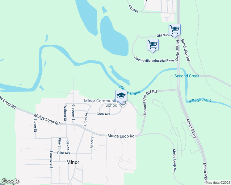 map of restaurants, bars, coffee shops, grocery stores, and more near 3006 Cora Avenue in Birmingham
