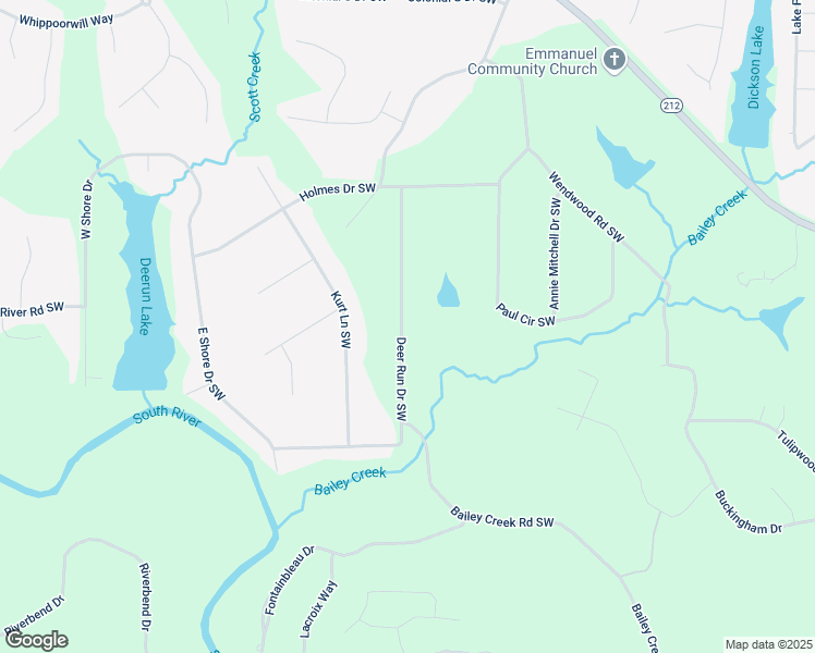 map of restaurants, bars, coffee shops, grocery stores, and more near 3018 Old Covington Road Northeast in Conyers