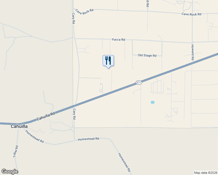 map of restaurants, bars, coffee shops, grocery stores, and more near 53300 Cahuilla Road in Anza