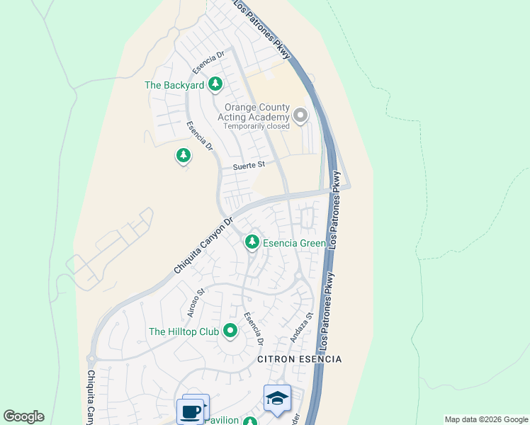 map of restaurants, bars, coffee shops, grocery stores, and more near 7 Puesto Road in Mission Viejo
