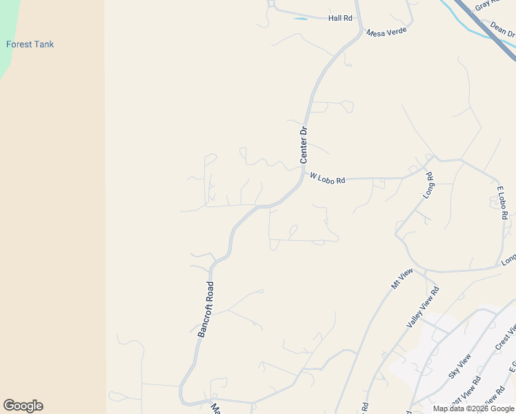 map of restaurants, bars, coffee shops, grocery stores, and more near Bancroft Road in Capitan
