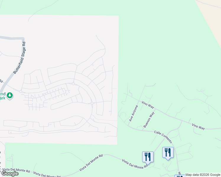 map of restaurants, bars, coffee shops, grocery stores, and more near 39767 Larkspur Terrace in Temecula