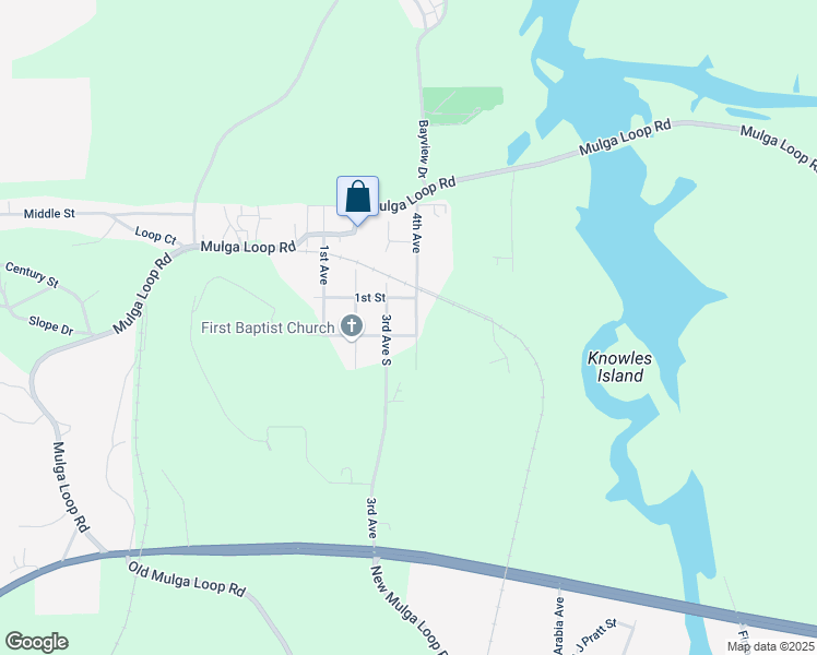 map of restaurants, bars, coffee shops, grocery stores, and more near 312 4th Avenue in Mulga