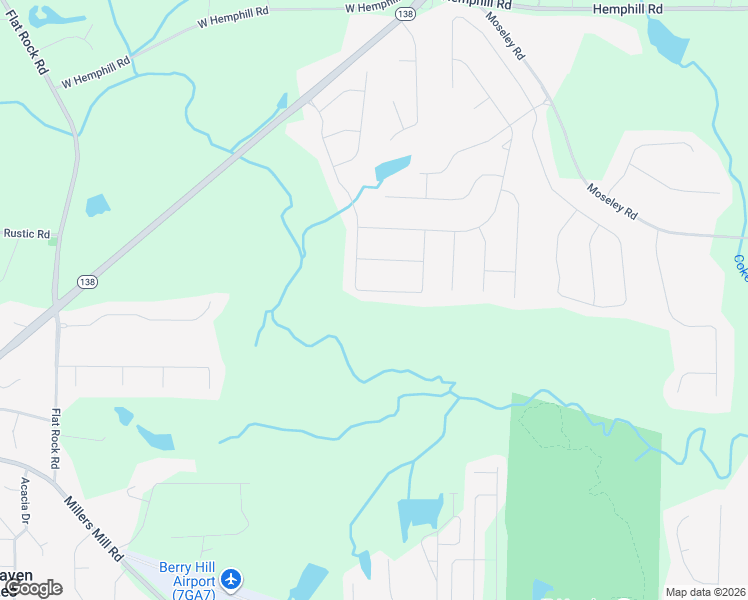 map of restaurants, bars, coffee shops, grocery stores, and more near 184 Waypoint Drive in Stockbridge