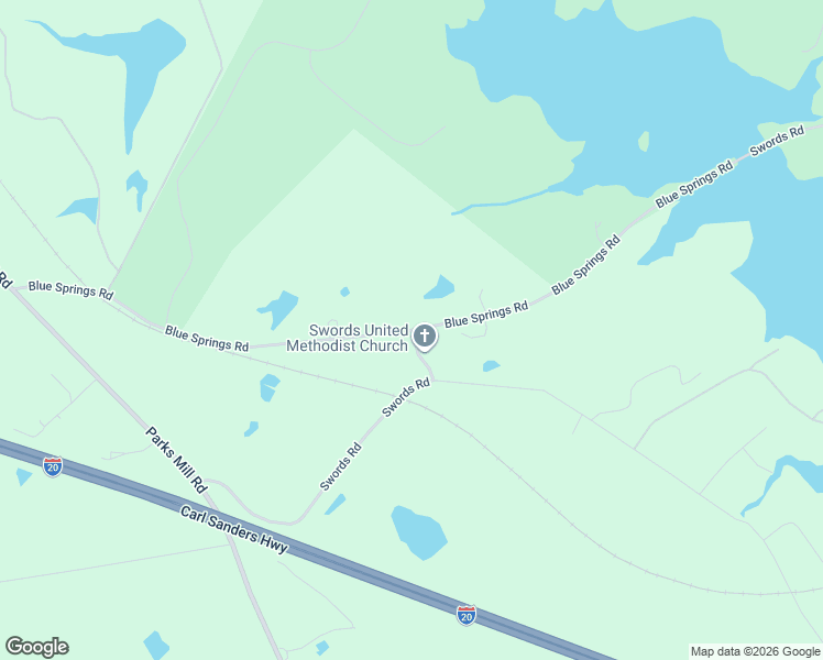 map of restaurants, bars, coffee shops, grocery stores, and more near Blue Springs Rd in Buckhead