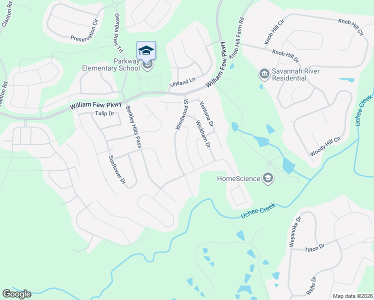 map of restaurants, bars, coffee shops, grocery stores, and more near Whitney Pass in Evans