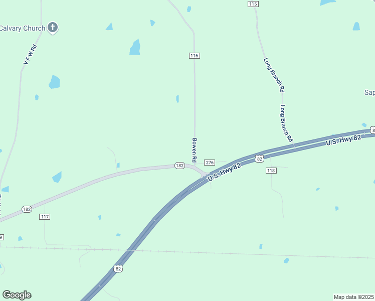 map of restaurants, bars, coffee shops, grocery stores, and more near 5345 Mississippi 182 in Eupora