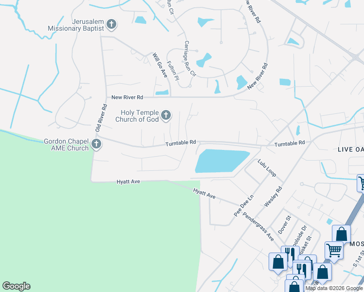 map of restaurants, bars, coffee shops, grocery stores, and more near 4769 Sage Street in Murrells Inlet