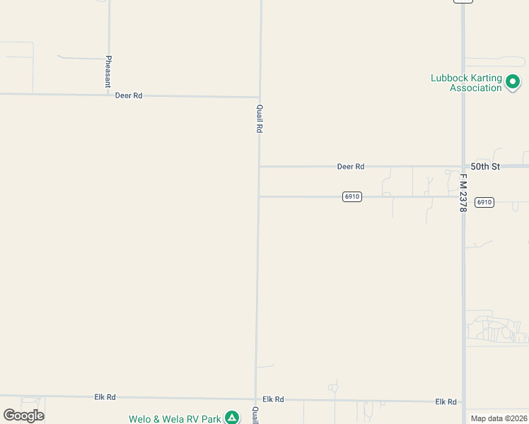 map of restaurants, bars, coffee shops, grocery stores, and more near 6902 Elephant Road in Lubbock