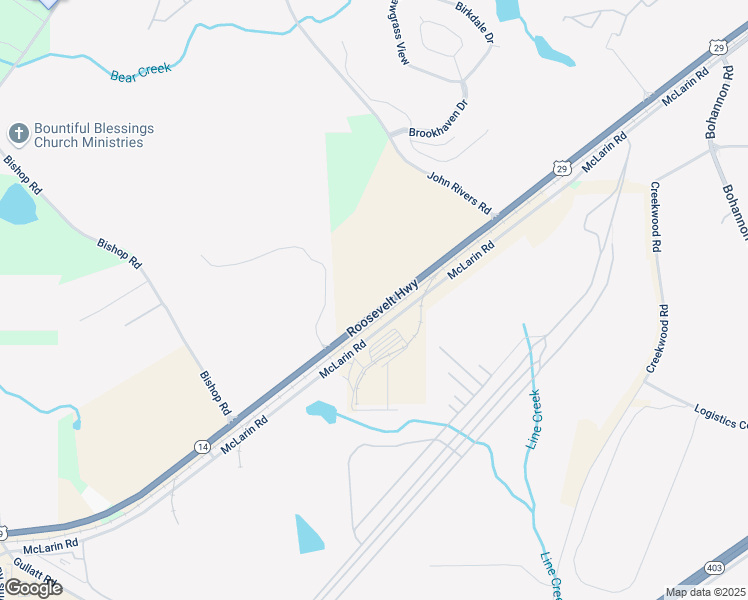 map of restaurants, bars, coffee shops, grocery stores, and more near 6835 Roosevelt Highway in Fairburn