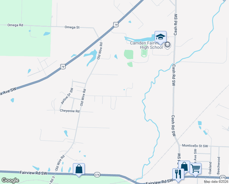 map of restaurants, bars, coffee shops, grocery stores, and more near 1540 Carroll Road in Camden