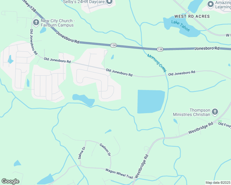 map of restaurants, bars, coffee shops, grocery stores, and more near 7977 Rudder Circle in Fairburn