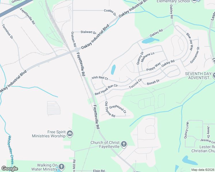 map of restaurants, bars, coffee shops, grocery stores, and more near 7695 Oakley Road in Union City